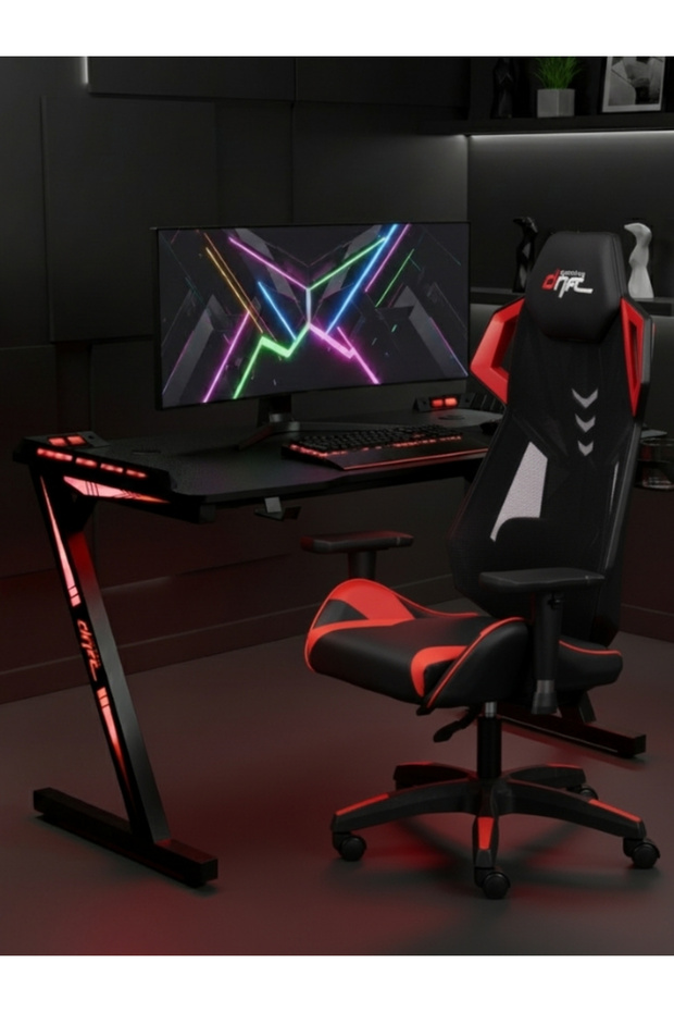 Aura RGB Ledli Oyuncu Masası - 1