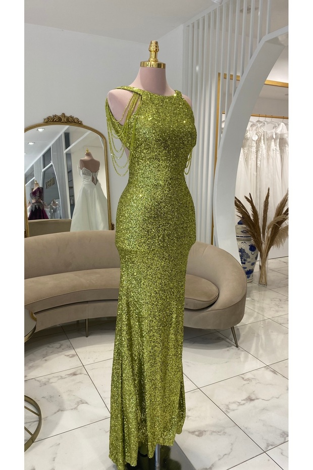 FULL PAYET ABİYE ELBİSE - 3