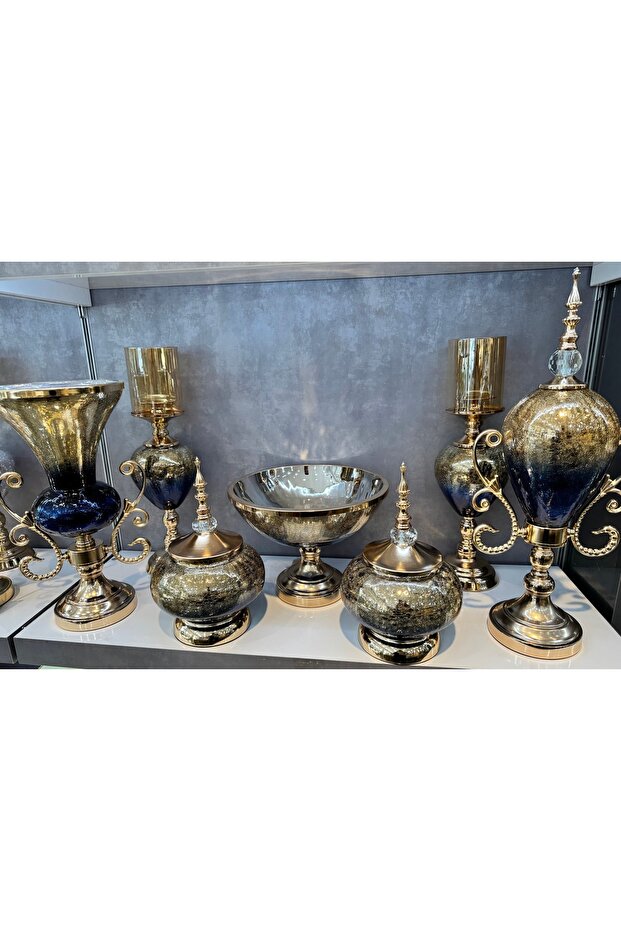 7 Parça Cam Salon Seti AYM-1801 - 1