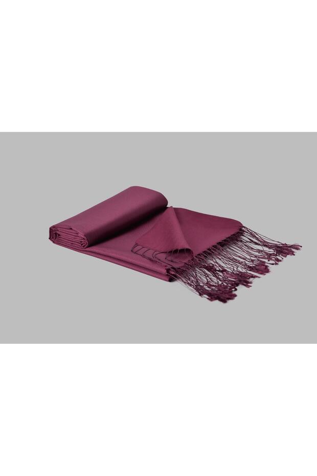İpek Şal - Bordo - 3