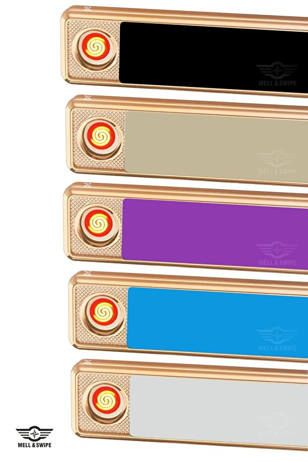 Kişiye Özel Isim Baskılı Çakmak Şarjlı Usbli Dokunmatik Mavi Elektronik Çakmak - 6