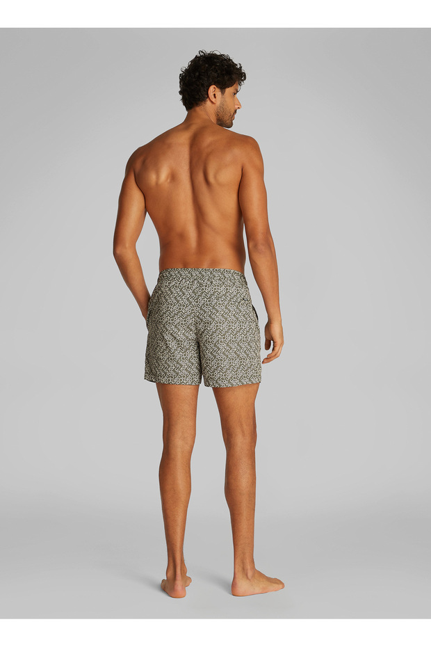 Erkek MEDIUM DRAWSTRING-PRINT Deniz Şortu - 4