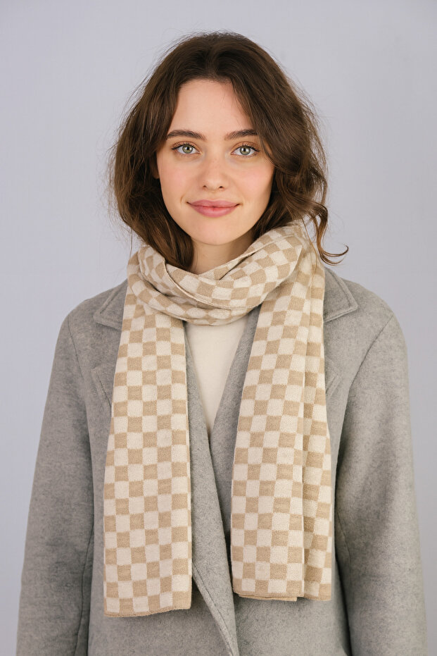 وشاح تريكو منقوش متقلب - 1