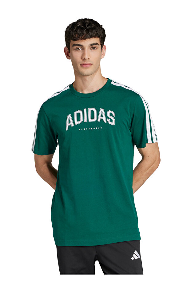 Codes Collegiate Linear Graphic Tişört - 1