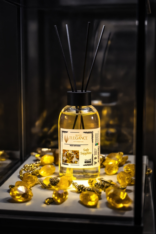 Safir Esintisi Reed Diffuser Bambu Çubuklu Oda Kokusu (55 ML) - Sofistike Oda Kokusu - 6