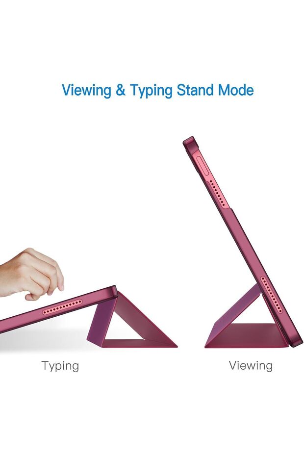 İpad 11 A16 2025 10. Nesil 10.9 Güçlü Manyetik Smart Kapak Devrilmez Stand Uyku Modlu Tablet Kılıfı - 5