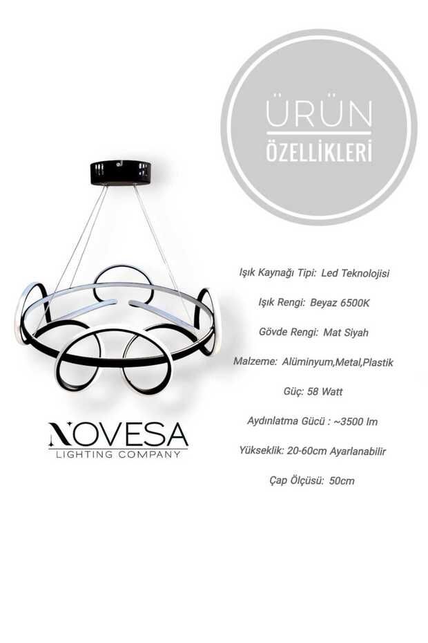 Modern Sarmal Led Avize - 3