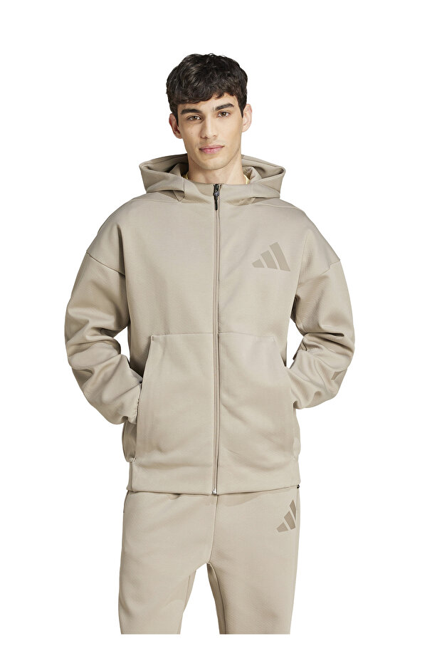 Jc5495 m Z.N.E. Fz Beige Regular Straight Men's Zip Jacket