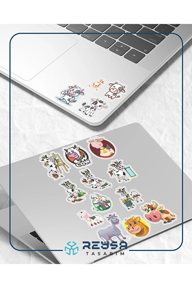 Sevimli İnek Sticker Set 2 - 3