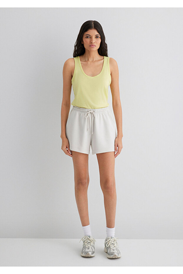 Gri Tencel TM Modal Şort 1410154-83746 - 5