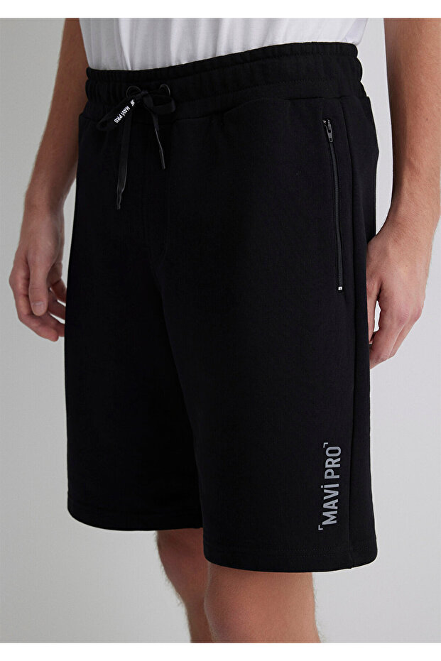 Pro Siyah Örme Şort 066441-900 - 5