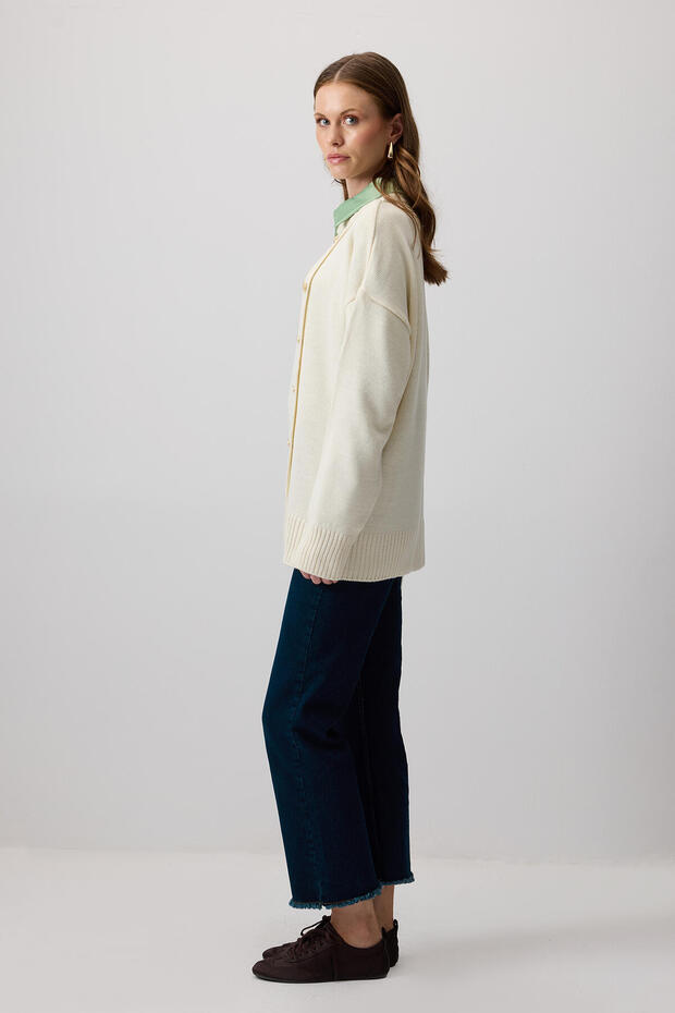 Strickpullover mit Knopfdetail - 4