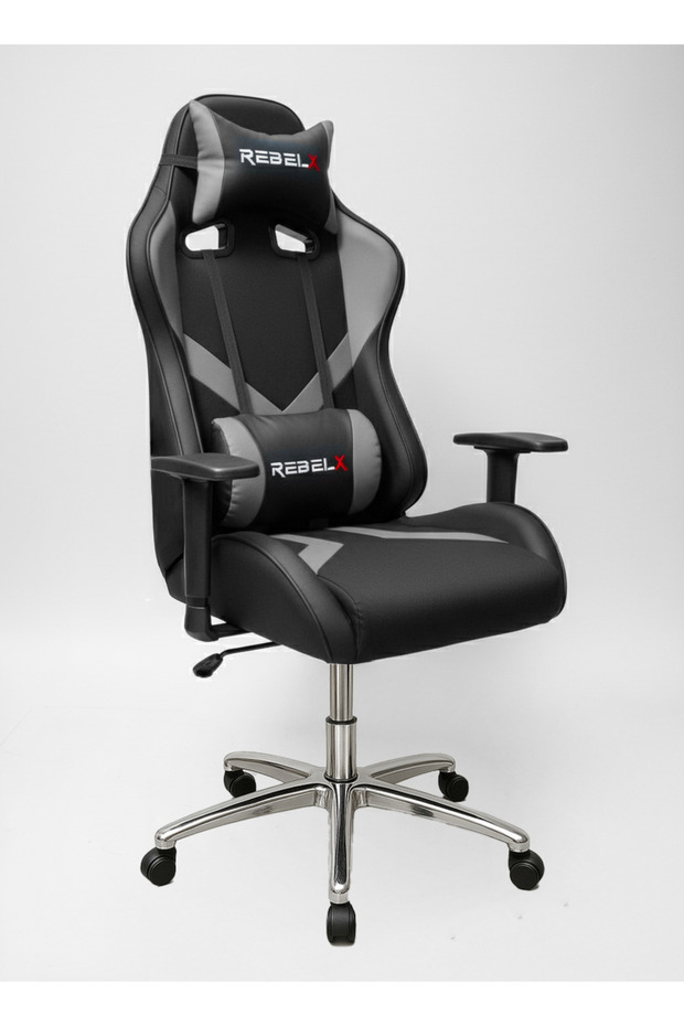 Oyuncu Koltuğu Basic Krom Ayak Gri Renk - 2