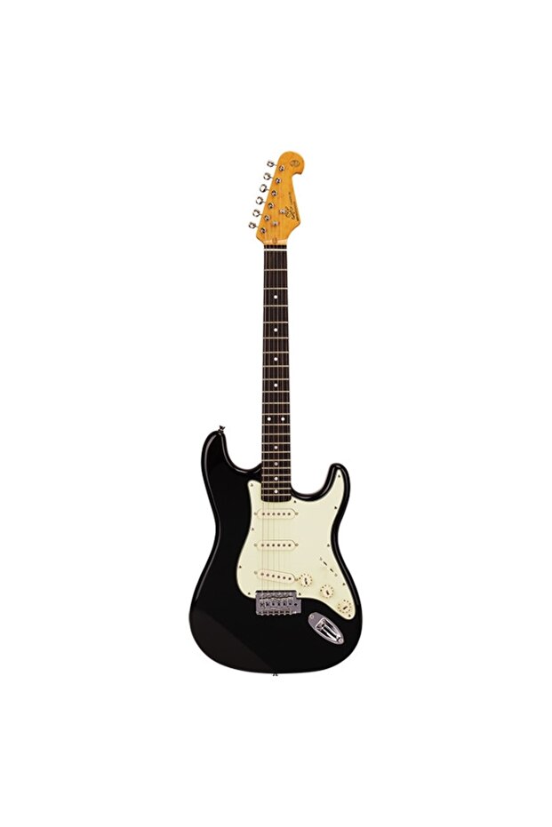 Stratocaster Elektro Gitar (Black)