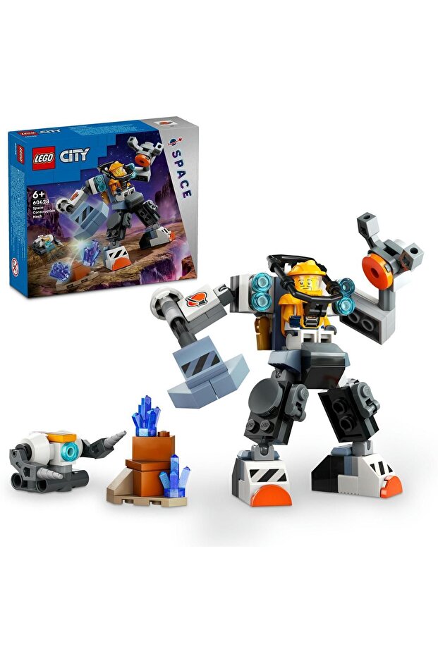 ® مجموعة بناء City Space Construction Robot 60428 - للأعمار من 6 سنوات فما فوق (140 قطعة)