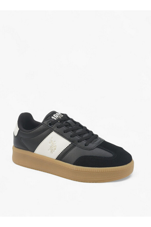 Women's Panelled Lace-Up Sneakers
