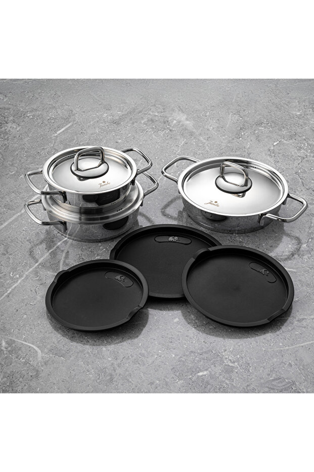 New Myra 9 Parça Çelik Sahan Seti - 1