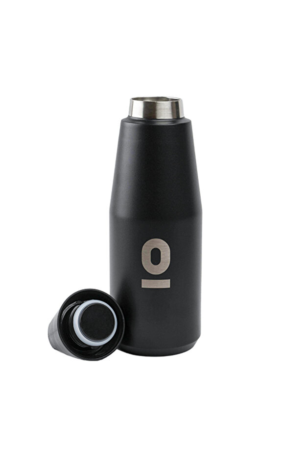 Paslanmaz Çelik Siyah Şişe Termos 550 ml No:67 - 2