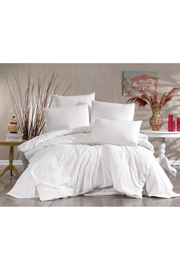 Cotton Gold Series (With Elastic Sheet) Plain Single Duvet Cover Set