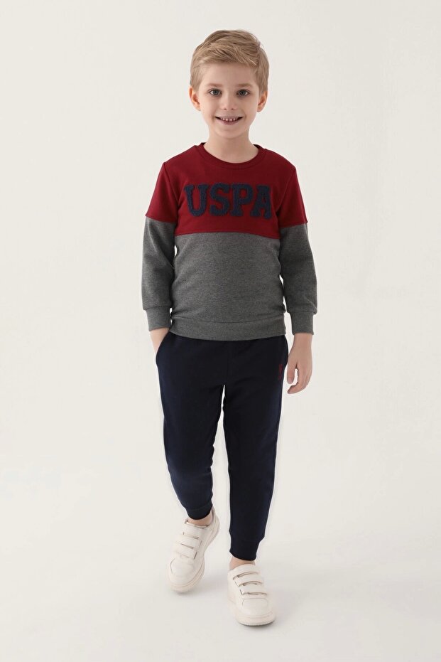 Boy's Winter Regular Fit Beige Tracksuit Set Us1500-C-V2