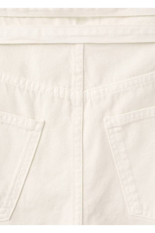 Çift kemerli barrel jean - 5