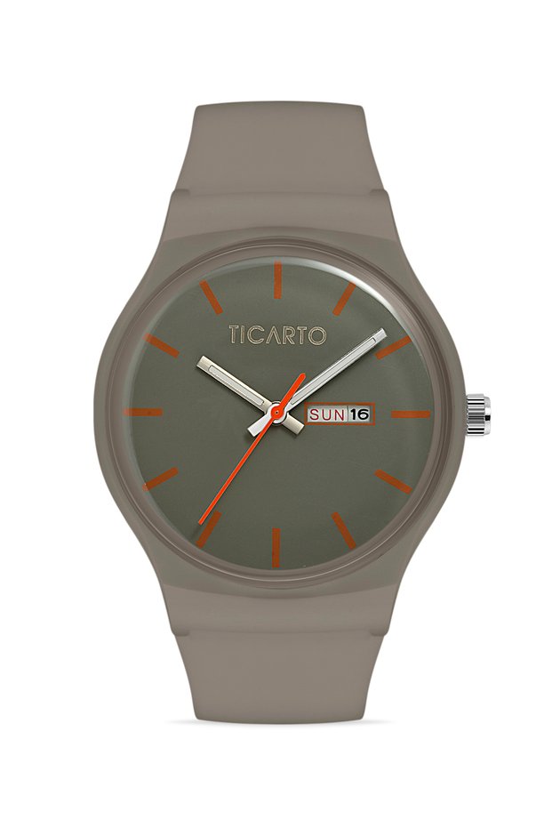 Unisex Silicone Gray Wristwatch Tctsr004407S0203