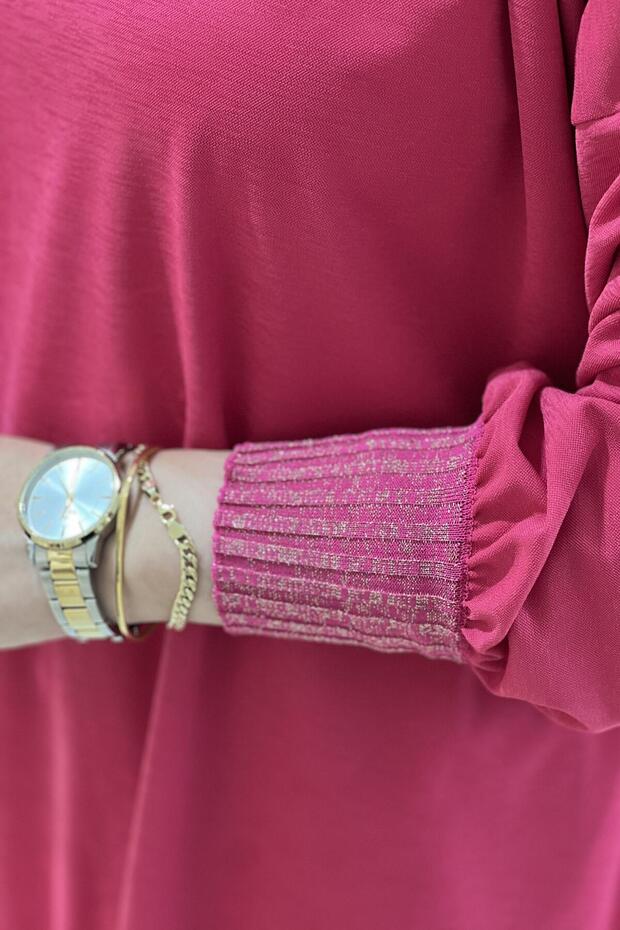 Ribanaları Simli Tunik - 4