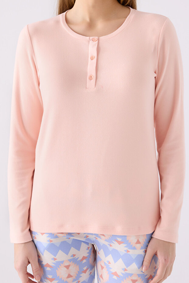 Ženski roze pidžama set - 4