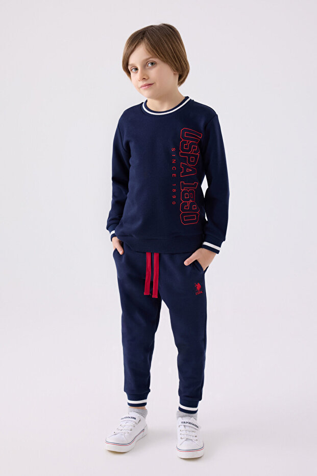 U.S. Polo Assn Boys' Navy Tracksuit Set