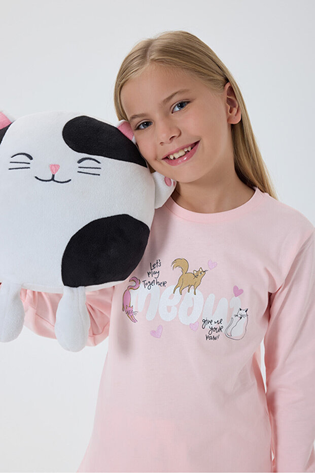 Devojčin roze pidžama set - 2