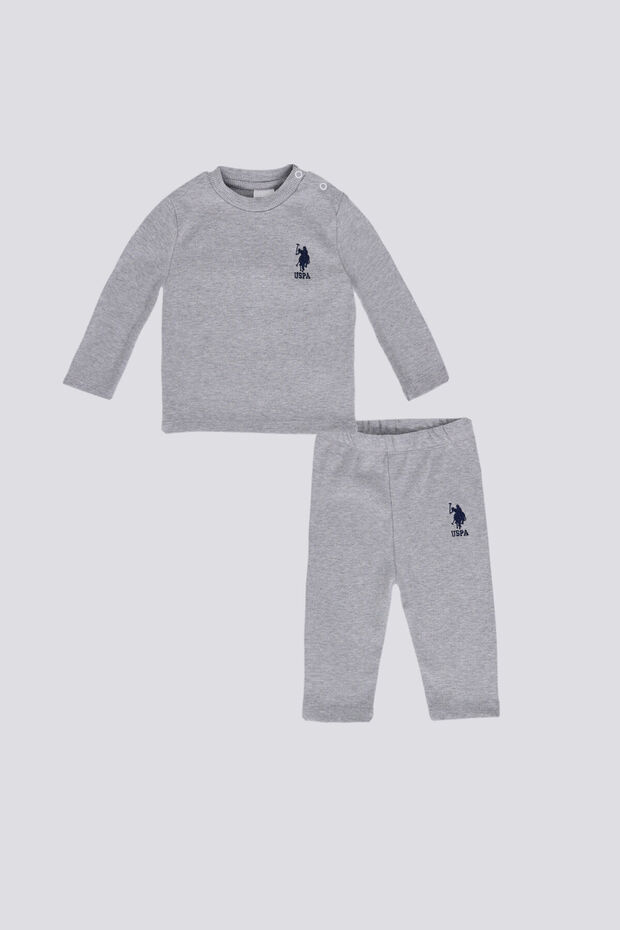 Baby Boy Gray 2-Piece Baby Set