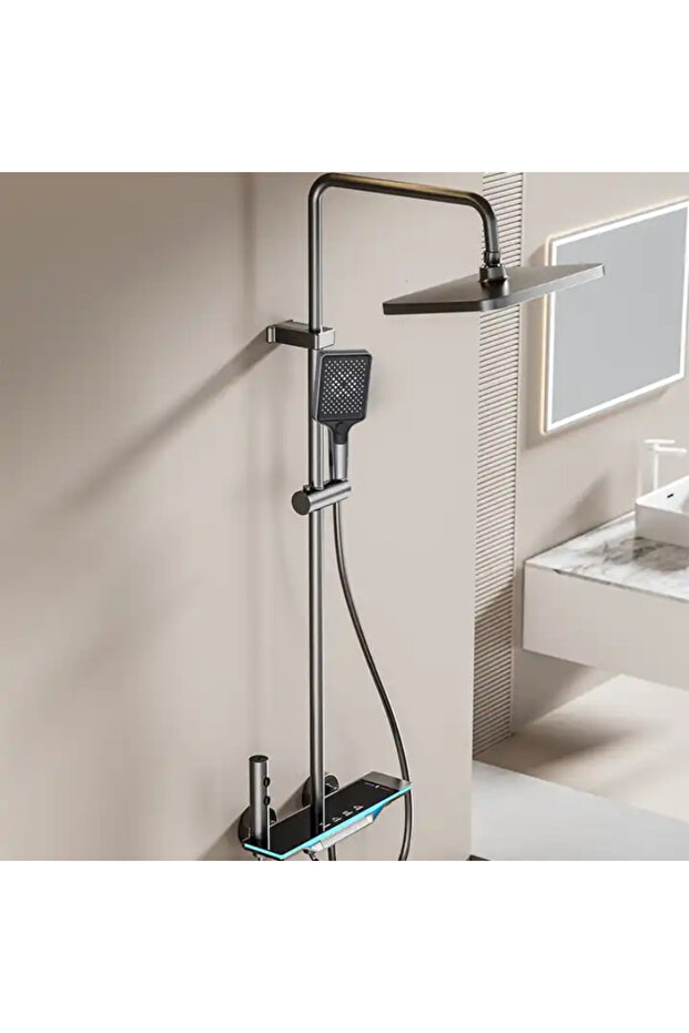 AquaVision Shower Column – LED Display, Thermostat and Multiple Customizable Functions, BSL8 - 4