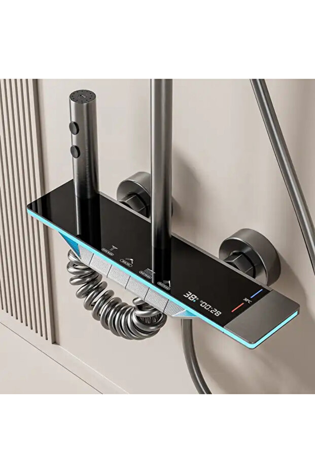 AquaVision Shower Column – LED Display, Thermostat and Multiple Customizable Functions, BSL8 - 1