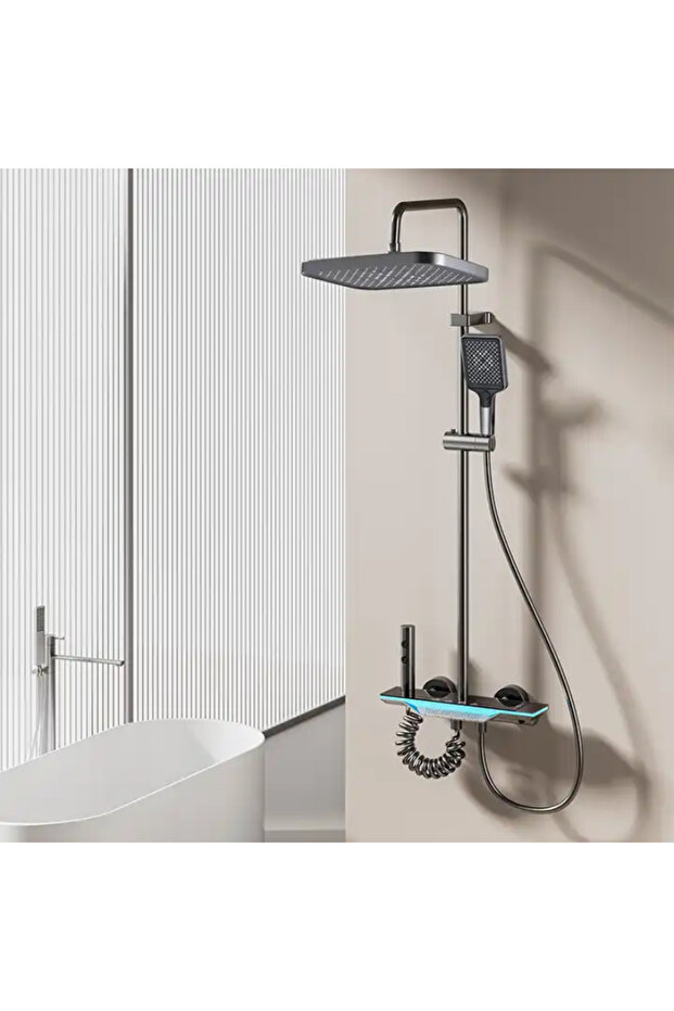 AquaVision Shower Column – LED Display, Thermostat and Multiple Customizable Functions, BSL8 - 5
