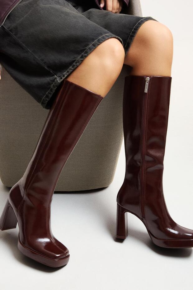 Platform topuklu çizme - 6