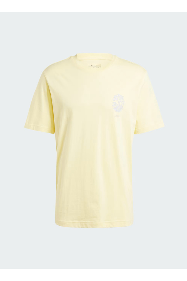 IW0133 M YOGA G T Sarı Erkek Yuvarlak Yaka Normal Kalıp T-Shirt - 6