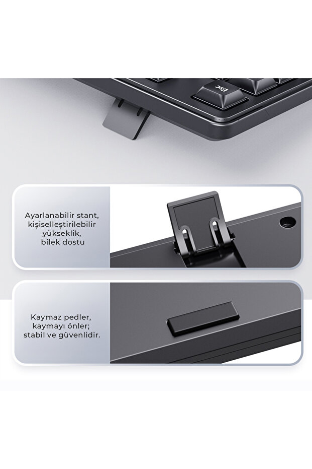 SPK6247 Kablolu Türkçe Q Klavye Siyah - 6