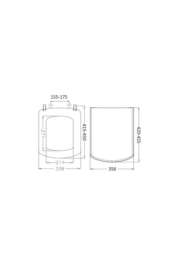 Kare Soft Duroplast Yavaş Kapanan Klozet Kapağı - 4