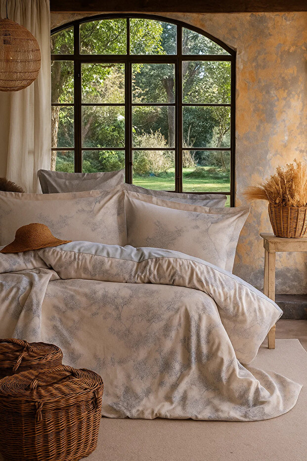 Senses Mila Duvet Cover Set Single Blue