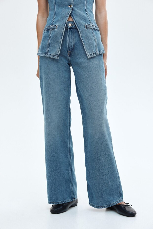Feather Soft Wide Regular Jeans - 5