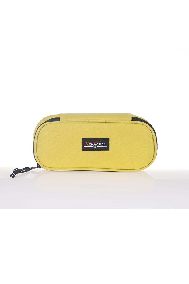 Yellow Special Compartment Pencil Bag - K2264