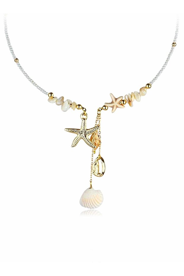 Sea Objects Collar Necklace - 5