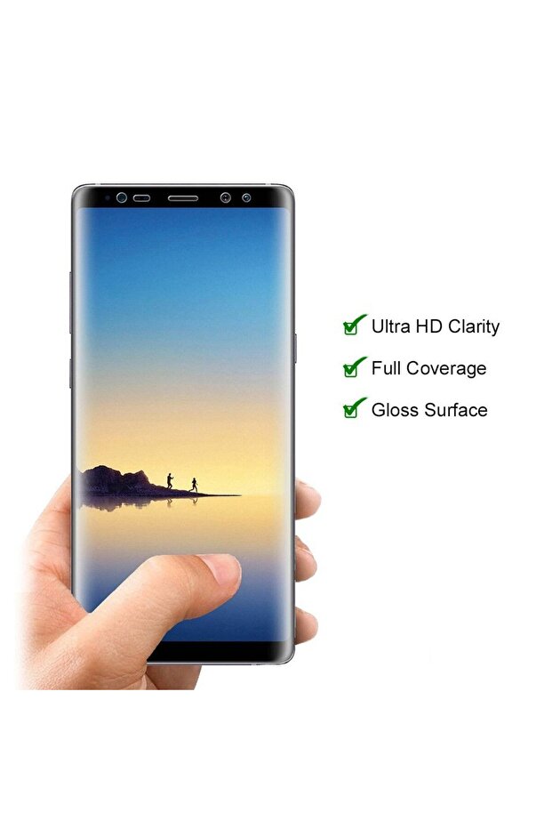 Samsung Note 8 Flippy Case, Transparent - 3