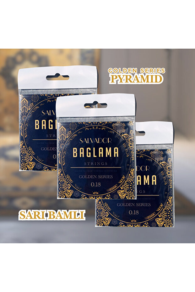 SARI BAMLI GOLDEN SERIES BAĞLAMA TELİ 0.20 – 3’lü Paket - 3