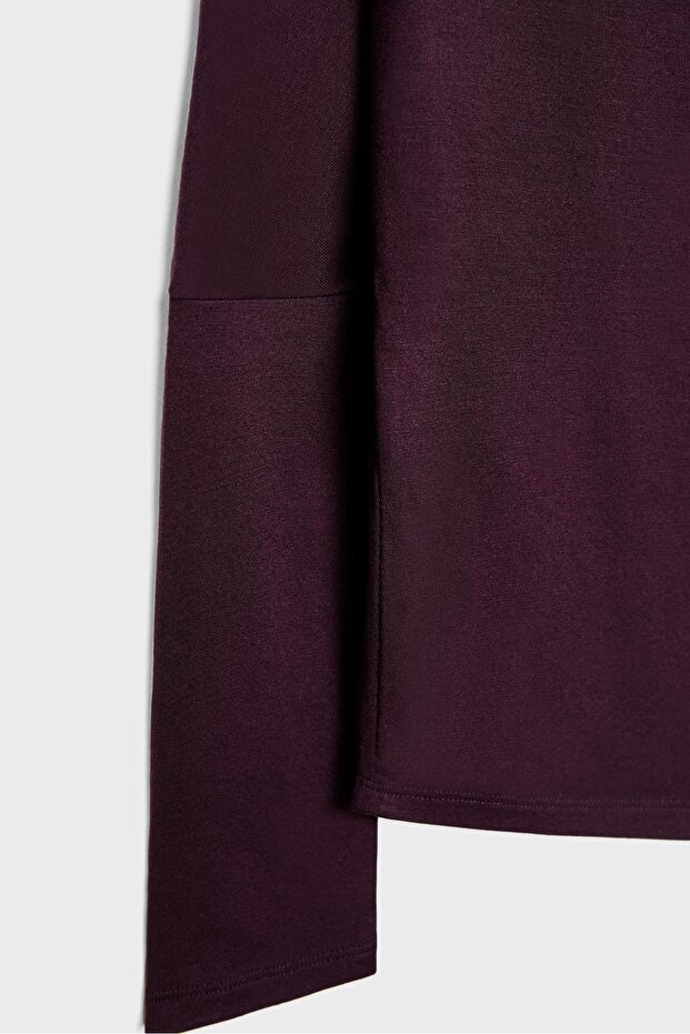 Modal asimetrik tişört - 7