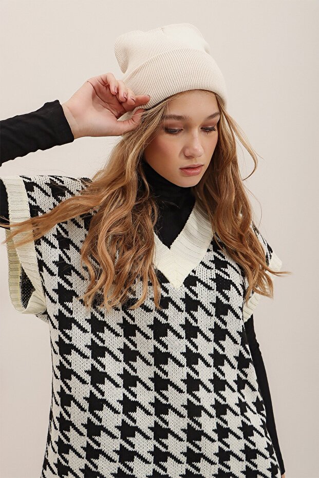 Kadın Krem Basic Pamuklu Bere Prmx2409 - 3