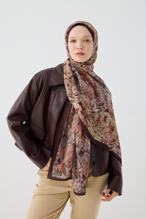 Paradise Kashmir Shawl - Brown