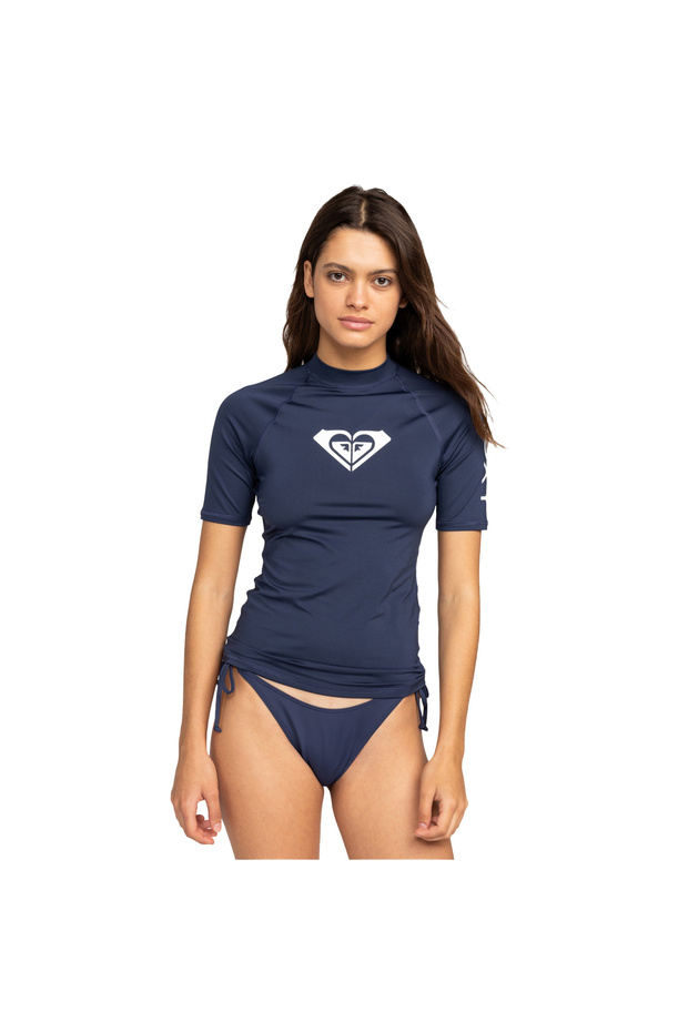 حذاء Rashguard نسائي قصير الأكمام على شكل قلب