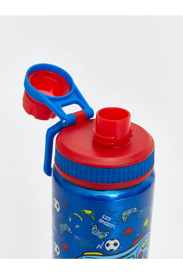 اصنع أسلوبك من متجر UZG |   زجاجة مياه للأولاد مطبوعة 630 مل - 5
