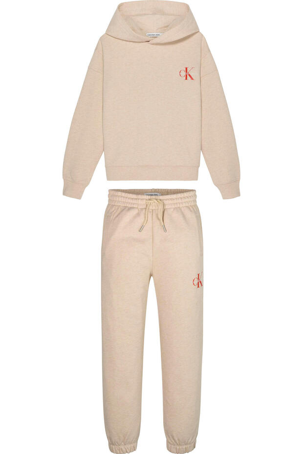 MONOGRAM SMALL SET Erkek Krem Eşofman Takımı - 1